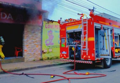 Princípio de incêndio é registrado em bar no bairro Praia, em Itabira