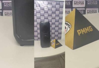 Caixa de som é apreendida após denúncia de perturbação do sossego no Bairro Fênix, em Itabira