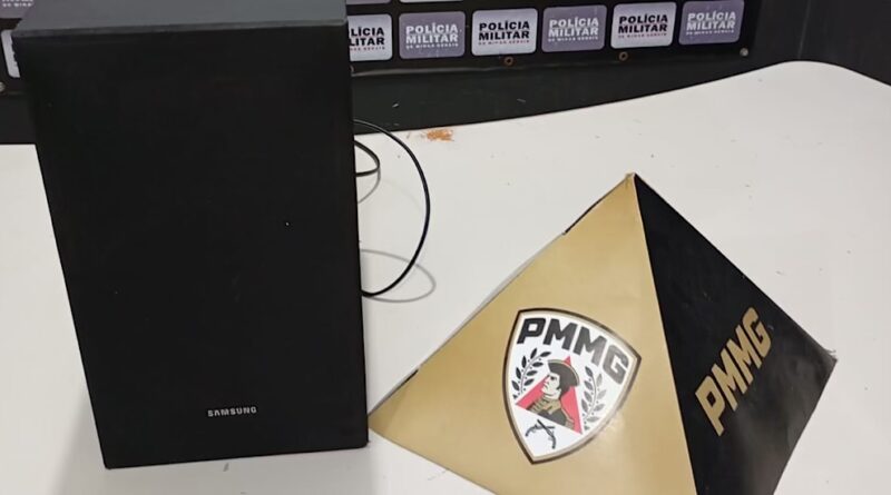 Polícia Militar apreende caixa de som após denúncia de perturbação do sossego em Itabira