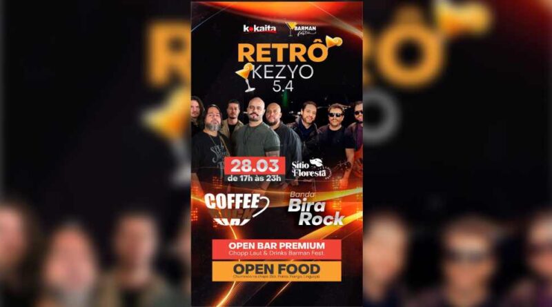 ITABIRA RECEBE EVENTO RETRÔ COM OPEN BAR E MUITO ROCK NO DIA 28 DE MARÇO