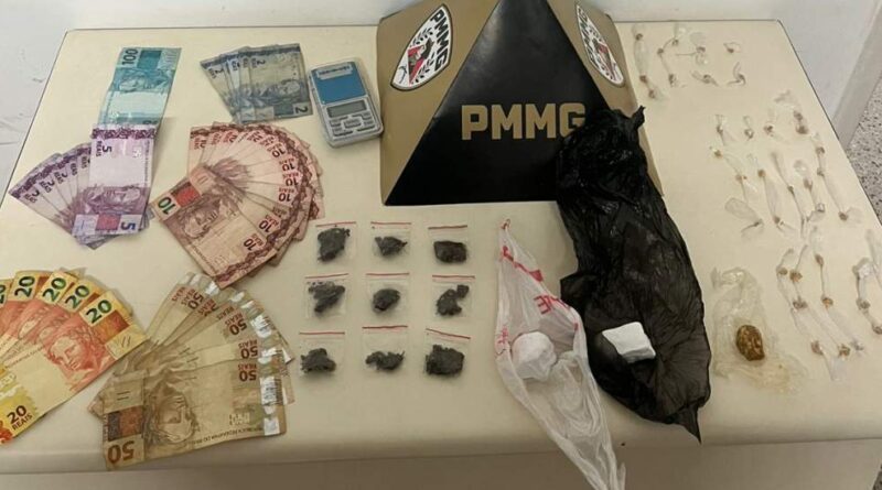 Polícia Militar prende suspeito e apreende adolescente por tráfico de drogas no bairro Boa Esperança, em Itabira