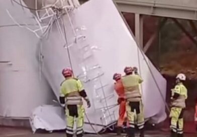 Homem morre após ser atingido por caixa d’água em estacionamento de supermercado