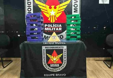 Ação policial resulta na apreensão de 50 barras de maconha em Caeté