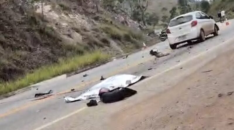Homem morre em grave acidente próximo à rampa de voo livre na MG-129 em Itabira