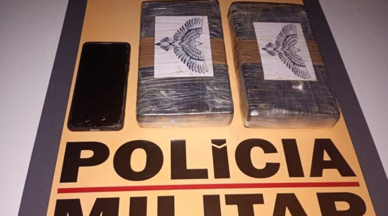 Homem é preso com duas barras de cocaína durante operação na MG-129 em Itabira