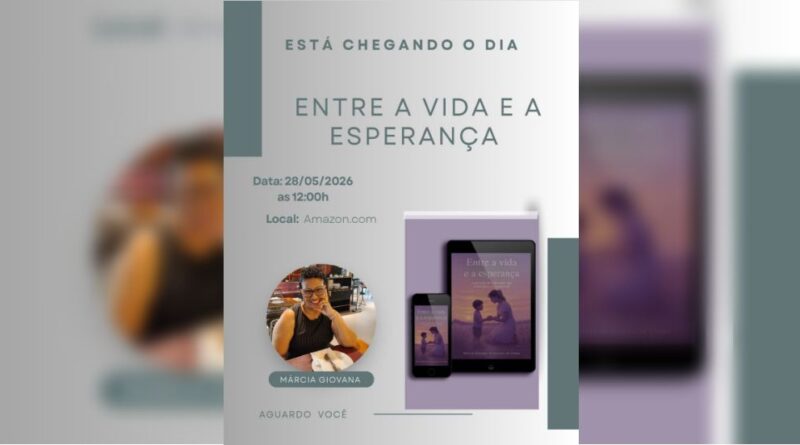 Escritora Márcia Giovana lança obra inspiradora sobre fé e superação