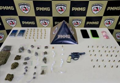 Jovem é preso com arma, drogas e munições em João Monlevade
