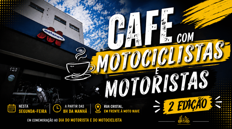 Dia do Motorista e do Motociclista será celebrado com café da manhã especial em Itabira