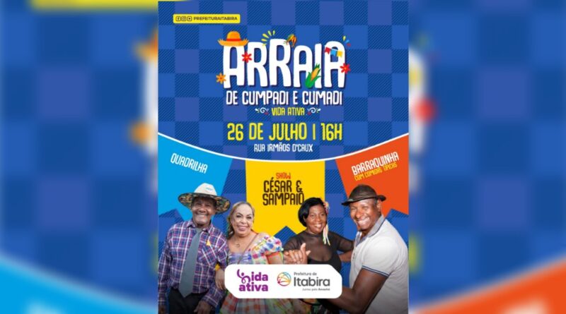 Arraiá de Cumpadi e Cumadi abre programação para toda a comunidade neste domingo