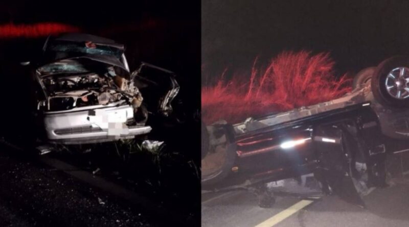 Motorista fica inconsciente e preso às ferragens após acidente na BR-267