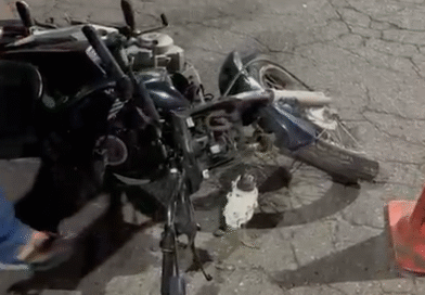 Motociclista fica ferido após colidir contra carro no bairro Areão, em Itabira