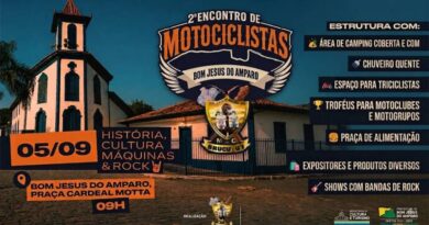 Bom Jesus do Amparo se prepara para o 2º Encontro de Motociclistas; depois do sucesso da primeira edição, expectativa é de um evento ainda maior Bom Jesus do Amparo se prepara para o 2º Encontro de Motociclistas; depois do sucesso da primeira edição, expectativa é de um evento ainda maior